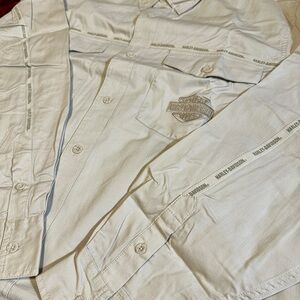 Harley-Davidson Tan Long Sleeve Shirt